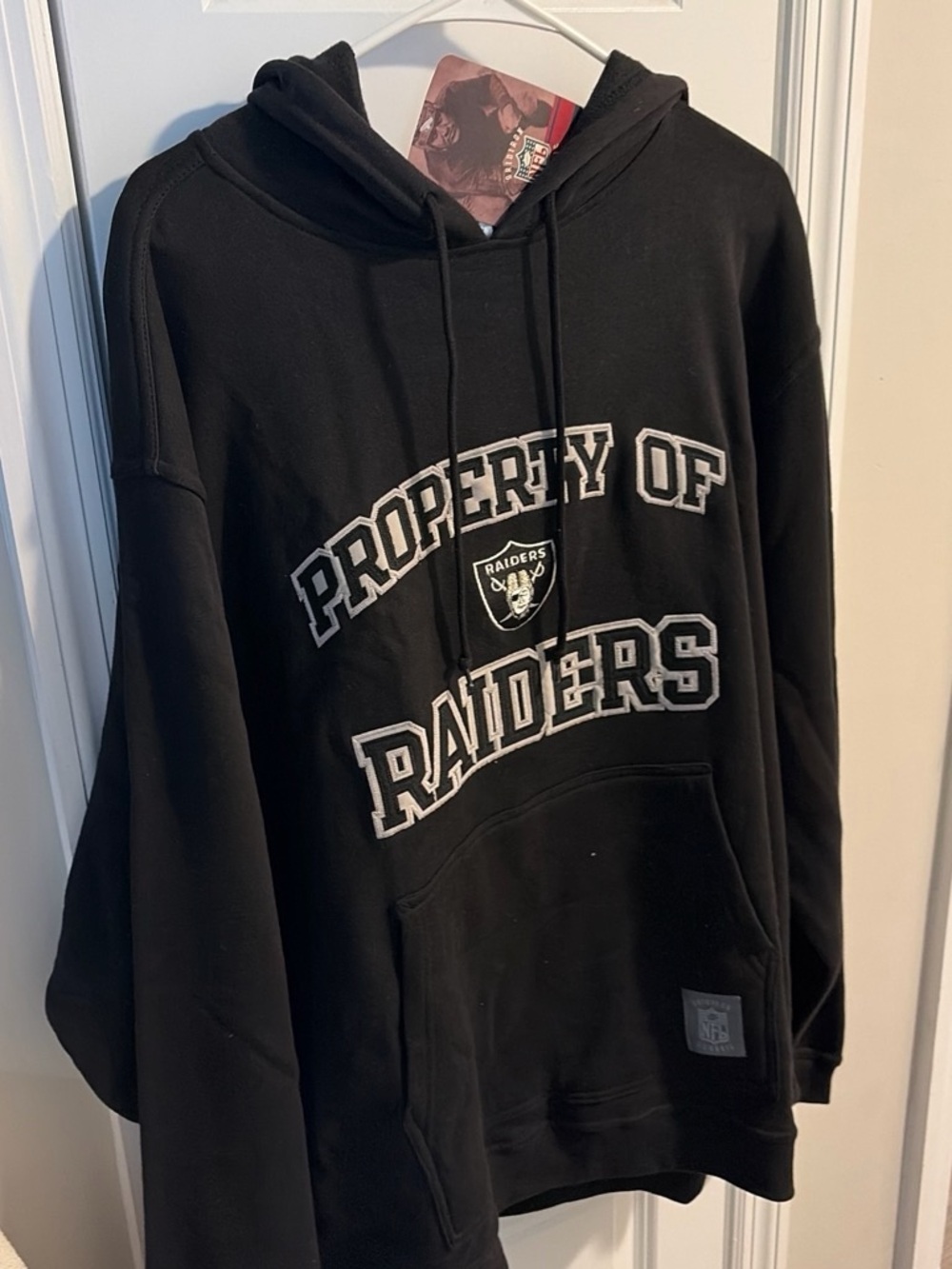 NFL Raiders Black Crewneck Pullover - 'Property of Raiders' Graphic